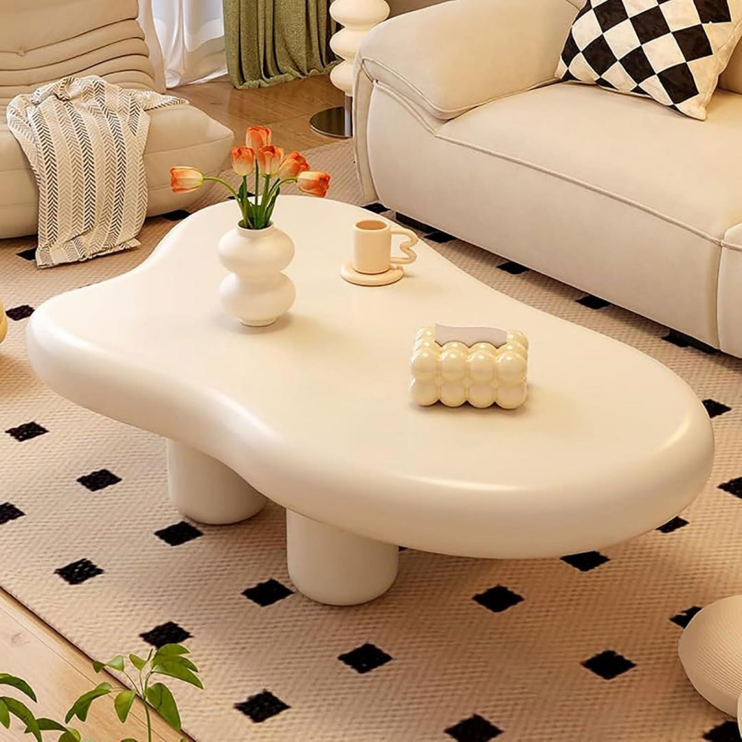 Tavolino da salotto in MDF bianco