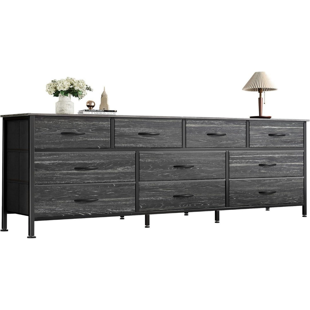 Mobile audiovisivo regolabile con vano contenitore nero
