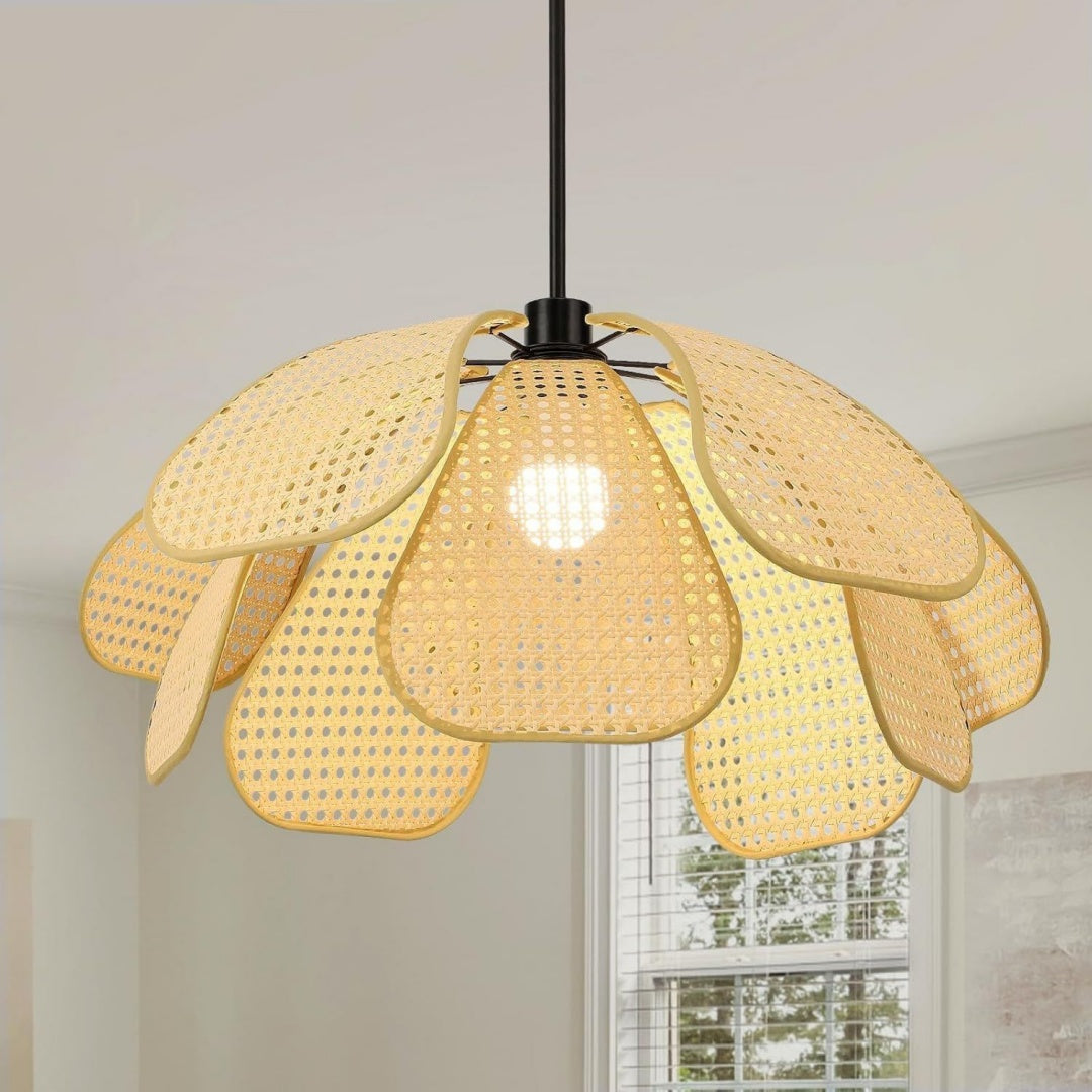 Lampade a sospensione rivestimento in tessuto stile vintage nero