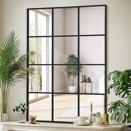Specchi da parete nero struttura in metallo stile vintage