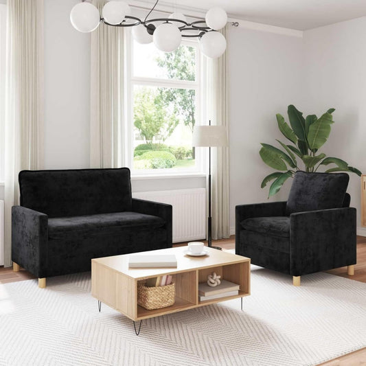 Divano confortevole con braccioli struttura in metallo nero