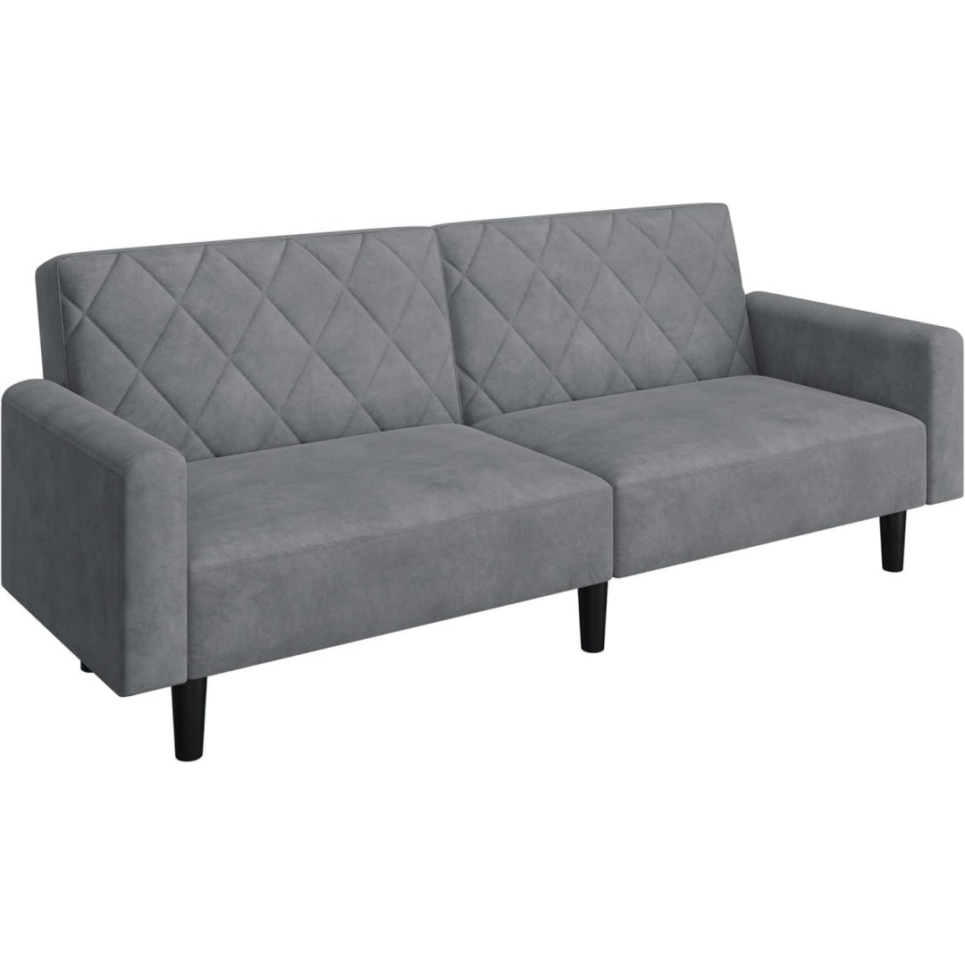 Divano confortevole regolabile reclinabile grigio scuro