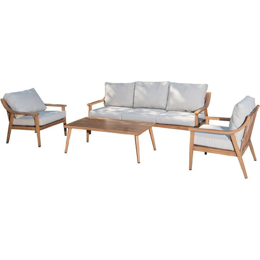 Tavolino compatto struttura in metallo beige