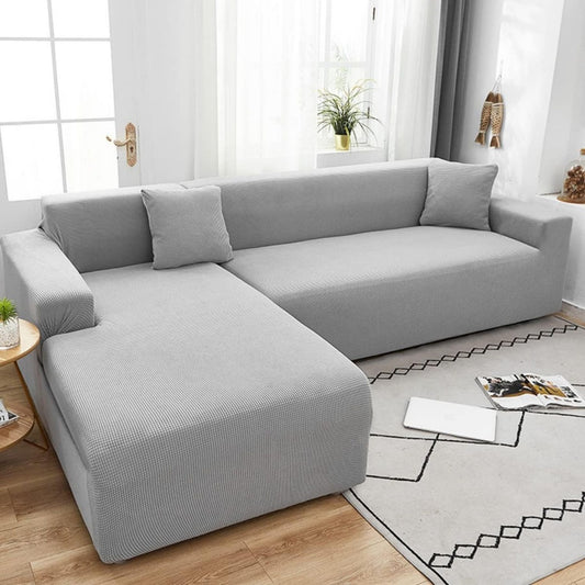 Divano confortevole con braccioli rivestimento in tessuto grigio chiaro