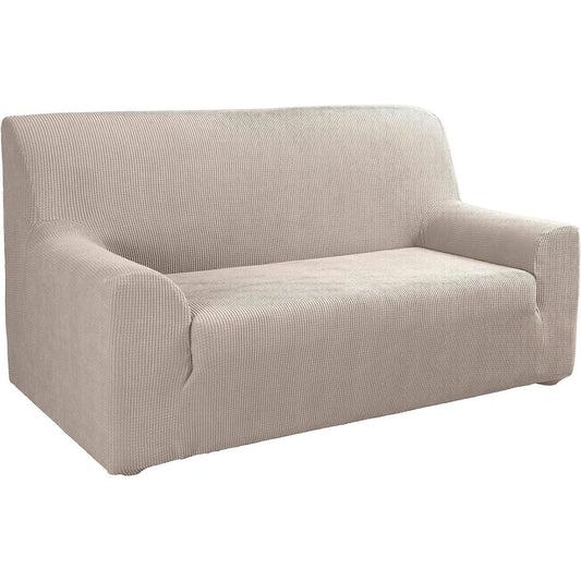 Divano da soggiorno regolabile rivestimento in tessuto beige