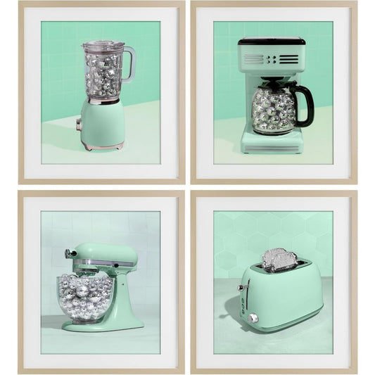 Poster e stampe con vetro stile vintage verde
